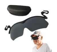 Generisch - Occhiali da sole da donna - Occhiali da sole polarizzati ultraleggeri con bordo del cappello, occhiali da sole pieghevoli senza bordi per ciclismo all'aperto, guida e, elegante