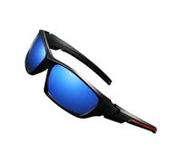Generisch Occhiali da sole sportivi polarizzati, occhiali protettivi per esterni polarizzati, leggeri anti-abbagliamento per corsa, pesca, ciclismo, guida, uomo e donna, Polarizzazione con chip blu