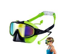 Generisch Occhialini da nuoto per bambini, 7,8 cm, con protezione per naso e tappi per le orecchie, per bambini, snorkeling, immersioni, piscina, sport acquatici, età 3-14, e ragazza