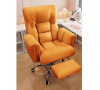 Generisch Office Chairs Executive Office Chair Ergonomic High Back with Footrest Reclining Leather Seats with Lumbar Support Large and Large 450 Lbs Heavy Duty