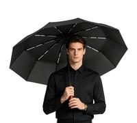 Generisch Ombrellone da viaggio automatico, protezione solare e antivento | Ombrello da viaggio antivento per donne, viaggiatori, studenti, turisti, viaggi d'affari, sport, golf, parco, campeggio