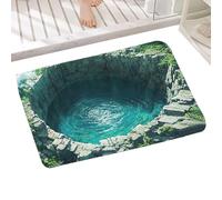 Generisch Optical Illusion Tappeto,Tappeto Estetico Lavabile | Tappeto 3D Moquette Ottico Illusione,Per Arredamento Casa Camera da Bagno Cucina Corridoio Ufficio