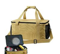 Generisch Organizer da campeggio | Organizer per pentole con scomparti, borsa per attrezzi con tracolla e maniglia - per pesca, escursionismo, picnic e viaggi all'aperto