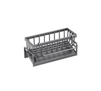 Generisch Organizer per lavello da cucina, lavello in plastica con vasca di scarico autosvuotante, organizer per spugne, asciugamani, strofinacci, spazzole, organizer per cucina e bagno (grigio)