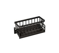 Generisch Organizer per lavello da cucina, lavello in plastica con vasca di scarico autosvuotante, organizer per spugne, asciugamani, strofinacci, spazzole, organizer per cucina e bagno (nero)