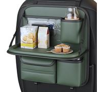 Generisch Organizer per sedili posteriori, organizzatore per sedili posteriori con spinta da tavolo pieghevole - organizzatore automobilistico per sedile medio, sacchetto con sedile nel sedile