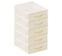 Generisch Organizer per vestiti, 5 pezzi, con manico, , per camera da , guardaroba, biancheria da , coperte, casa, dormitorio degli studenti