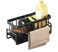 Generisch Organizzatore per lavelli per bancone, lavello in acciaio, supporto per spugna, supporto per lavandino, lavaggio rapido, vassoio per l'organizzazione degli attrezzi per la pulizia, per