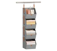 Generisch Organizzatore porta in tessuto a 4 piani, organizer multiuso per borse sospese, durevole, per studenti, proprietari di case, inquilini, camera da, dormitorio, cameretta