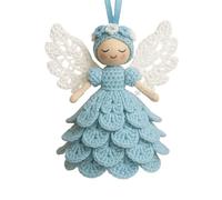 Generisch Ornamenti all'uncinetto, riutilizzabili, resistenti al colore, set per ciondoli a forma di angelo, per Natale, compleanno, vacanze, casa, uomini, donne, adulti