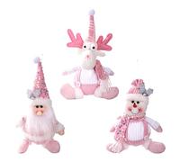 Generisch Ornamenti da appendere per albero di Natale, bambola per albero di Natale, simpatico ciondolo di Babbo Natale per pareti, finestre, porte, casa, feste, giardini