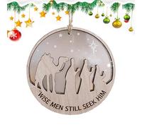 Generisch Ornamenti per presepe di Natale - decorazioni religiose natalizie, ornamenti per presepe in legno | ornamenti religiosi per il giorno del Ringraziamento e Natale