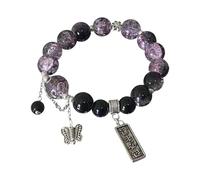 Generisch Orologi da polso con contapassi a farfalla Elephant Stone Pendant Bracelets Colorful Gradation Beaded Charm Bracelets For Women Girl Boho Summer Beach Jewelry Orologi da polso da donna