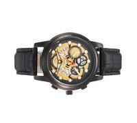 Generisch Orologio da uomo di lusso, elegante cinturino in pelle | Display automatico con data - ora per abbigliamento casual, alla, elegante design per feste di matrimonio, tutti i