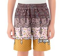 Generisch Pagliaccetto per bambini fatti a mano per ragazzi e ragazze, estivi, casual, elastico in vita, comodi pantaloncini con tasche per la vita quotidiana, attività sportive, pantaloni a pompa