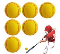Generisch Palla da baseball in tessuto, 6 pezzi, sicuri e morbidi, giocattoli da lancio in poliuretano | Palline da baseball per bambini, ragazze, adulti, per giocare al chiuso, feste, sport, scuola, estate, viaggi