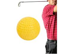 Generisch Palla da golf gialla, 4 cm, piccola palla da allenamento in poliuretano, riutilizzabile, multifunzione, luminosa, morbida, per uomini, donne, ragazze, regali di compleanno, allenamento di