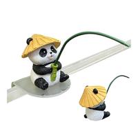 Generisch Panda Decorazione, statuetta in resina sintetica di un panda da pesca come decorazione da tavolo, statue da giardino, cortile, balcone, esterno, casa, acquario, laghetto