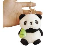 Generisch Panda Keyring - Cotton Short Plush Bag Pendant | Cute Soft Panda Accessory with Backpack Car Key Holder, Belt Charm | Women, Men