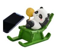 Generisch Panda Small Figurines - 4.33x2.17x2.17inch Panda Mobile Phone Holder, Cell Phone Stand, Funny Desk Decor for Tablet Home | Bedroom Living Room Table Shelf School Office Travel Party Favors