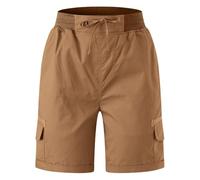 Generisch Pantaloncini alla moda da donna, abbigliamento casual versatile, per l'uso quotidiano, compagno perfetto per i mesi primaverili ed estivi, cachi, S