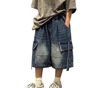 Generisch Pantaloncini casual alla moda per ragazzi, ideali per i bambini, perfetti per le avventure nel tempo libero, Blu, 13-14 Anni