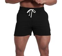 Generisch Pantaloncini Corti da Uomo in Cotone Boxer, Pantaloncini Sportivi Estivi con Coulisse Elasticizzati per Allenamento, Pallacanestro, Jogger, Sweatshorts, Pantaloncini da Palestra, Comodi