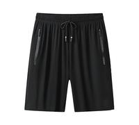 Generisch Pantaloncini da donna ad asciugatura rapida Iced Active Shorts da donna Costume da bagno con pantaloncini da donna, Nero , XL