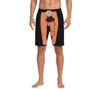 Generisch Pantaloncini da jogging da uomo, con stampa 3D, costume da pene casual, alla moda, comodi e divertenti, per carnevale, tempo libero, con stampa a pene gigante, per il tempo libero, Nero , M
