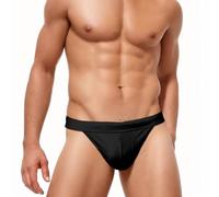 Generisch Pantaloncini da nuoto da uomo, alla moda, per il tempo libero, hawaiani, morbidi e confortevoli, per il nuoto, le sorgenti calde con costume da bagno triangolare, Nero , XL