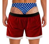 Generisch Pantaloncini natalizi da uomo 2026, per look casual e per il tempo libero, comode idea regalo con fascino festivo