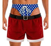 Generisch Pantaloncini natalizi da uomo 2026, per look casual e per il tempo libero, comode idea regalo con fascino festivo