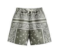 Generisch Pantaloncini per ragazzi, comodi ed elastici, per il tempo libero, traspiranti, per l'estate, per bambini dai 2 ai 14 anni, vestibilità regolabile per comfort e versatilità, grigio., 7-8