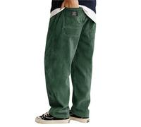 Generisch - Pantalone in corduroy da uomo, baggy, oversize, per jogging, comodo, invernale, elegante, per il tempo libero, sportivo, lungo, da allenamento, da corsa, a gamba dritta, a gamba larga