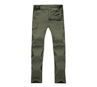 Generisch Pantaloni asciutti da uomo, impermeabili, per il tempo libero, traspiranti, per attività all'aria aperta, leggeri, da viaggio, verde militare, 3XL