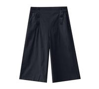 Generisch Pantaloni Capri estivi da donna con gamba alta e snella, lunghezza media, Nero , XL