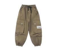 Generisch Pantaloni cargo da ragazzo per autunno e inverno, in morbido pile felpato, casual, per l'avventura all'aperto, comodi compagni di tutti i giorni, vestibilità larga, pantaloni leggeri per la