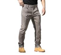 Generisch Pantaloni cargo da uomo lunghi, leggeri e resistenti, con molte tasche, taglio largo, ideali per attività all'aperto, avventure di escursionismo, viaggi e per la vita quotidiana nel tempo