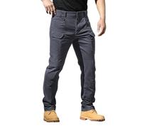 Generisch Pantaloni cargo da uomo lunghi, leggeri e resistenti, con molte tasche, taglio largo, ideali per attività all'aperto, avventure di escursionismo, viaggi e per la vita quotidiana nel tempo