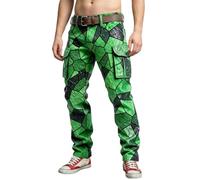 Generisch Pantaloni cargo versatili e robusti da uomo, moderni e resistenti, con molte pratiche tasche, perfetti per il lavoro all'aperto, le avventure nel tempo libero all'aria aperta e l'uso