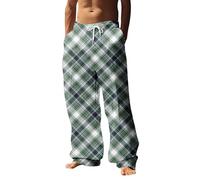 Generisch Pantaloni casual da uomo, alla moda, business, con motivo leopardato 3D, forma dritta per un'eleganza casual in stile moderno, Nero , XXL