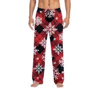 Generisch Pantaloni casual da uomo alla moda con vestibilità rilassata per un comfort confortevole stile casual nella vita di tutti i giorni, Colore: rosso, M