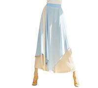 Generisch Pantaloni classici da donna per il tempo libero, con gamba larga, per ginnastica, danza, esercizi, pantaloni lunghi in tessuto elastico, versatili, per lo sport e la vita quotidiana, Azzurro