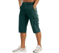 Generisch Pantaloni corti cargo del ginocchio, leggeri, per camminare, cintura a sette punti, esercizio cargo, pesca 16 uomini, Gn1, XXL