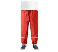 Generisch Pantaloni da donna per il tempo libero in cotone con funzione impermeabile antivento per attività all'aperto, comfort quotidiano, Colore: rosso, 4 anni
