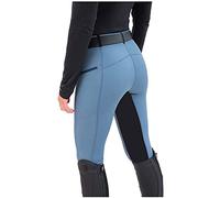 Generisch Pantaloni da equitazione da donna a vita alta con inserti completi, leggings in tessuto elasticizzato, pantaloni slim fit per equitazione, sport equestri, addestramento dei cavalli, stretch