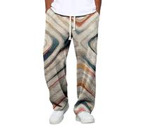 Generisch Pantaloni da jogging casual da uomo con comodo elastico in vita morbido tessuto ideale per rilassarsi nella vita di tutti i giorni a casa, cachi, 4XL