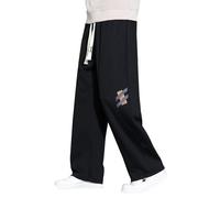 Generisch Pantaloni da jogging da uomo, atletici, pantaloni da allenamento, pantaloni da jogging, con tasche, da basket, slim fit, per il tempo libero, 02 nero, XL