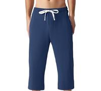 Generisch Pantaloni da jogging da uomo, lunghi per il tempo libero, per il relax all'aperto, vestibilità comoda, versatili, per l'estate, facile da pulire, per l'uso quotidiano, a spina di pesce, da