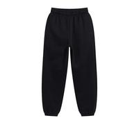 Generisch Pantaloni da jogging per ragazzi, in pile, pantaloni sportivi in tinta unita, per il tempo libero, con elastico in vita, vita alta, con coulisse, pantaloni lunghi, comodi da allenamento, O